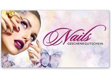 Gutscheinkarte Geschenkgutscheine geschenkgutscheine.com bestellen Klappkarten pos-hauer KS267 Nailart Nagelstudio Findernagelstudio Fingernägel Nageldesign