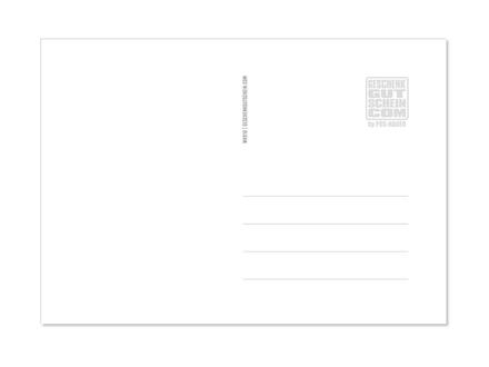 Glückwunschkarte / Postkarte: Rückseite