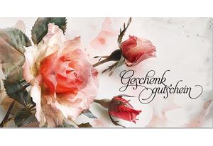 Geschenkgutscheine mit Rosen