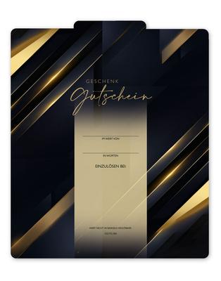 Geschenkgutschein Multicolor zum Falten: Innenseite der Geschenkgutscheine offen