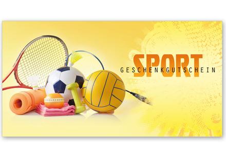 Gutscheinkarte Geschenkgutscheine geschenkgutscheine.com bestellen Klappkarten pos-hauer SP235 Sport Sportartikel Sportartikelhandel Sportgutschein