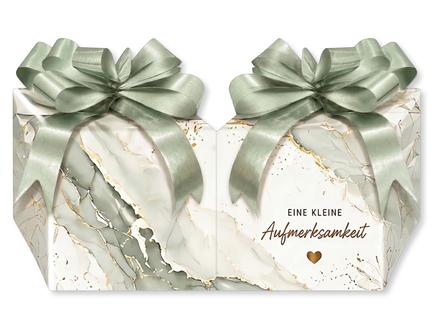 Werbegeschenk: Außenseiten offen