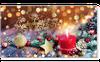X2014FG Geschenkgutschein zum Falten mit Folienglanzeffekt / Weihnachten Weihnachtsfest X-mas