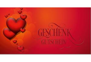 Gutschein Geschenkgutscheine Geschenk Gutscheine für Kunden Druckerei blanko bestellen Karten hauer U208 Muttertag Muttertagsgutschein 14. Februar Valentinstag