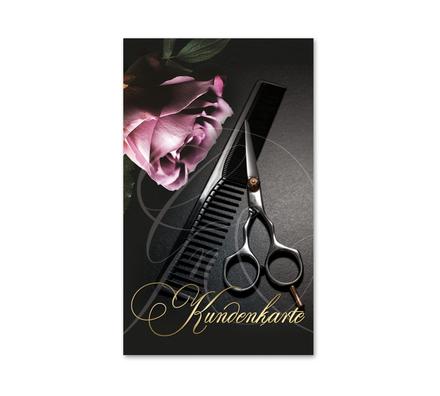 Kunden-Karte Kunden-Karten Kundencard Bonuskarten Kundenkarten K514 Friseurgutschein Friseurgeschäft Friseursalon Friseur hairstyling Frisör Coiffeur Haarstudio Coiffure Coifför