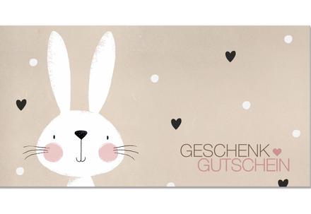 Faltgutschein mit Oster-Motiv