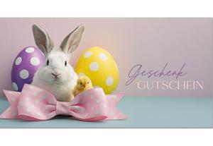 Gutschein Geschenkgutscheine Gutscheine für Kunden drucken blanko bestellen Karten hauer zum selberausfüllen U296 Ostern Ostermotiv Osterfest Ostergutschein