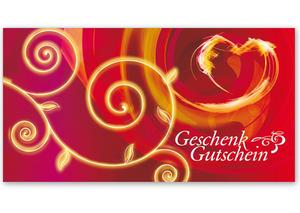 Gutscheinkarte Geschenkgutscheine geschenkgutscheine.com bestellen Klappkarten pos-hauer U205 Muttertag Muttertagsgutschein 14. Februar Valentinstag