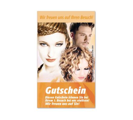 Weiterempfehlung Empfehlungskarte Kundengewinnung K687 Friseurgutschein Friseurgeschäft Friseursalon Friseur hairstyling Frisör Coiffeur Haarstudio Coiffure Coifför