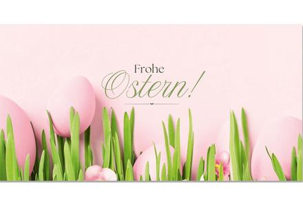 Geschenkgutschein Multicolor zum Falten / Ostern Osterfest: Vorderseite der Geschenkgutscheine gefaltet Gutschein für Ostern Osterfest Ostermotiv