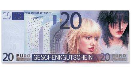 Euro-Gutscheine / Wertgutscheine Friseur: Vorderseite