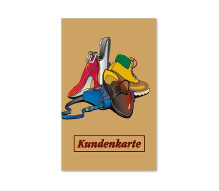 Kundenkarte Kundenkarten Bonus-Pass Bonus-Pässe Treuepässe SH50 Schuhe Schuhgeschäft Schuhwaren Schuhhandel Lederwaren Schuhmacher Schuhgutschein