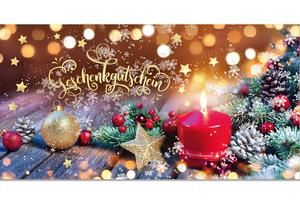 Faltgutscheine für Weihnachten