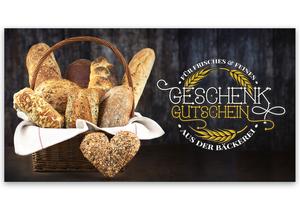 Geschenkgutschein für Bäckerei