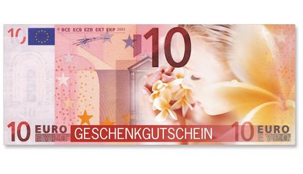 Euro-Box-Gutschein / Kosmetikstudio Kosmetiksalon Kosmetik: Vorderseite