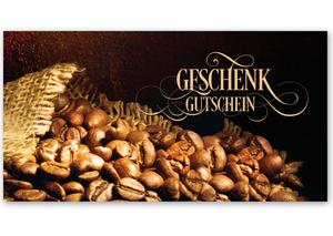 Gutscheinkarte Geschenkgutscheine geschenkgutscheine.com bestellen Klappkarten pos-hauer G237 Café Caféhaus Kaffeehaus Kaffee Eisdiele Eiscafé
