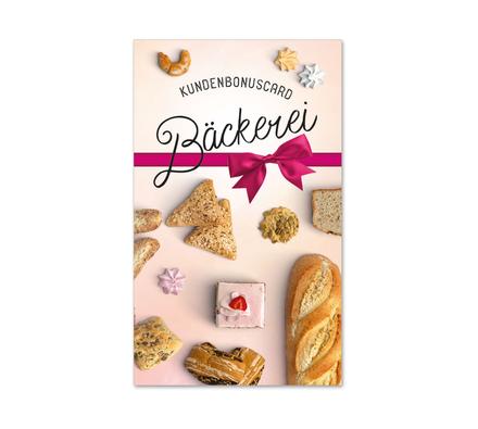 Kundenkarte Kundenkarten Kunden-Cards Kundenbindung Treuekarte Rabattsystem S557 Bäckerei Konditorei Bäckergutschein