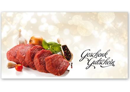 Gutscheinkarte Geschenkgutscheine geschenkgutscheine.com bestellen Klappkarten pos-hauer M222 Metzgerei Fleischer Fleischhauerei Fleisch und Wurst Fleisch und Wurstwaren