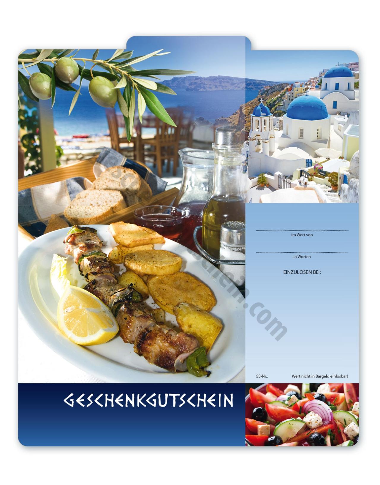 Geschenkgutscheine Griechische Restaurants G240