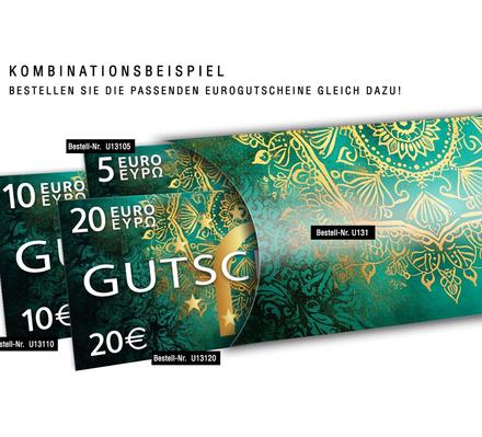 Gutscheinverpackung dreidimensional / Gutschein-Box: Passendes Zubehör