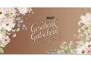 Faltgutschein für Kosmetiksalon