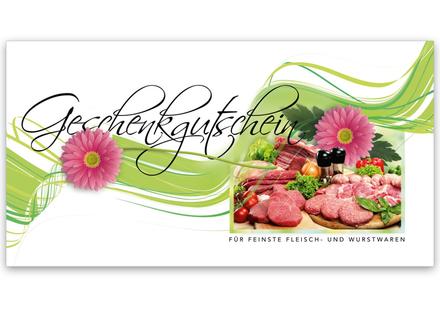 Multicolor Geschenkgutschein Gutscheinvordrucke Gutschein bestellen pos M226 Metzgerei Fleischer Fleischhauerei Fleisch und Wurst Fleisch und Wurstwaren