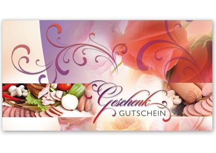 Gutschein Geschenkgutscheine Geschenk Gutscheine für Kunden Druckerei blanko bestellen Karten hauer M218 Metzgerei Fleischer Fleischhauerei Fleisch und Wurst Fleisch und Wurstwaren