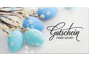 Gutscheinkarten zum Falten mit Ostermotiv