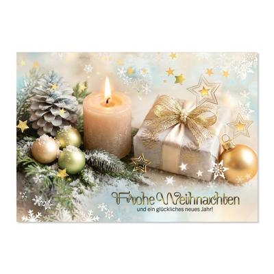 Weihnachtskarte / Postkarte: Vorderseite