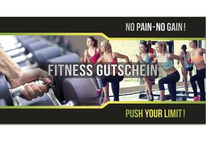 Gutschein Geschenkgutscheine Geschenk Gutscheine für Kunden Druckerei blanko bestellen Karten hauer FI204 Fitness Fitnesscenter Fitnessstudio Gymnastikstudio