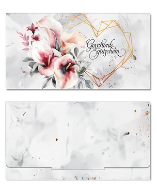 Geschenkgutschein Multicolor zum Falten: Außenseiten der Geschenkgutscheine geschlossen