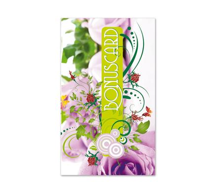 Kundenkarte Kundenkarten Kundenbindung Bonuskarte Treuepass BL529 Blumenhändler Blumenhandlung Blumen Blumengeschäft Blumengutschein