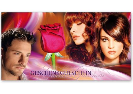 Gutschein Geschenkgutscheine Geschenk Gutscheine für Kunden Druckerei blanko bestellen Karten hauer K252 Friseurgutschein Friseurgeschäft Friseursalon Friseur hairstyling Frisör Coiffeur Haarstudio Coiffure Coifför