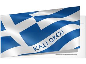 Gutschein zum Falten für griechisches Restaurant