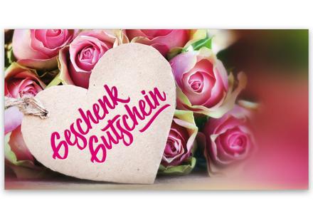 Gutscheinkarte Geschenkgutscheine geschenkgutscheine.com bestellen Klappkarten pos-hauer BL246 Muttertag Muttertagsgutschein 14. Februar Valentinstag