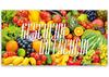 OG203 Geschenkgutschein Multicolor zum Falten / Obst und Gemüse