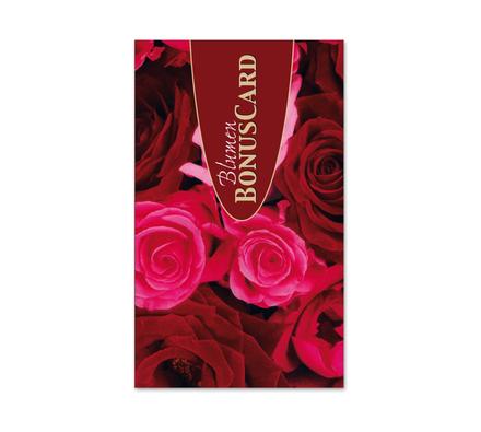 Kundenkarte Kundenkarten Kundenbindung Bonuskarte Treuepass BL56 Blumenhändler Blumenhandlung Blumen Blumengeschäft Blumengutschein