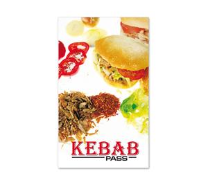 Kundenkarte Kundenkarten Kundenbindung Bonuskarte Treuepass G264 Kebab Dönerstand Dönerbude türkische Restaurants