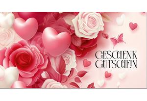 Gutschein 14. Februar Valentinstag oder Muttertag