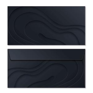 Kuvert DIN-lang ohne Fenster schwarz/Struktur