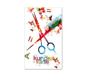 Kundenkarte Kundenkarten Kunden-Cards Kundenbindung Treuekarte Rabattsystem K517 Friseurgutschein Friseurgeschäft Friseursalon Friseur hairstyling Frisör Coiffeur Haarstudio Coiffure Coifför