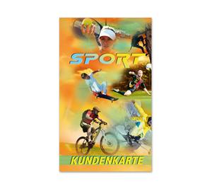 Kundenkarte Kundenkarten Kundenbindung Bonuskarte Treuepass SP569 Sport Sportartikel Sportartikelhandel Sportgutschein