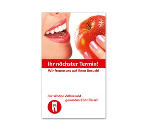Nächster Termin Terminkärtchen Terminblöcke Terminkarte Termintreue ZA774 Zahnarzt Bleaching  Zahnbehandlung