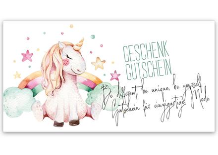 Gutschein bestellen Faltgutschein blanko Gutscheine Card Geschenkgutschein Vorlage Geschenkgutschein-shop FA269 Mode Kindermoden