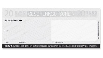 Euro-Box-Gutschein / Blumen Blumenhandlung Blumengeschäft: Rückseite