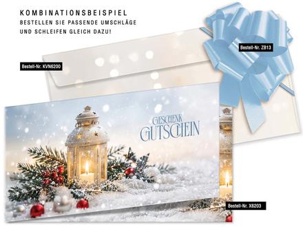 Faltgutschein DIN-lang / Weihnachten: Passendes Zubehör