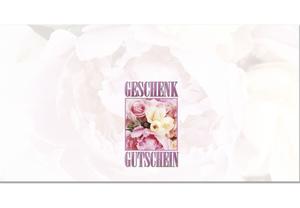 Gutschein bestellen Faltgutschein blanko Gutscheine Card Geschenkgutschein Vorlage Geschenkgutschein-shop BL218 Blumenhändler Blumenhandlung Blumen Blumengeschäft Blumengutschein