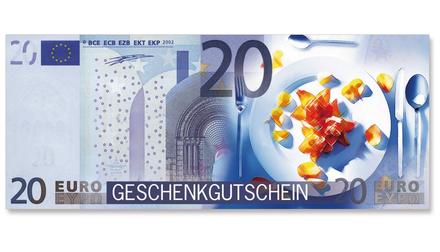 Euro-Gutscheine / Wertgutscheine Restaurant: Vorderseite