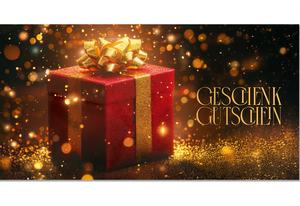 Weihnachtsgutschein zum Falten