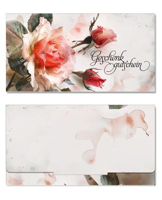 Geschenkgutschein Multicolor zum Falten: Außenseiten der Geschenkgutscheine geschlossen